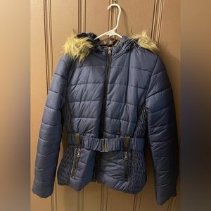 Dark blue winter coat